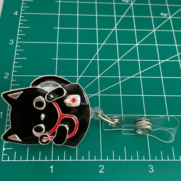 Nursing Cat ID Lanyard Badge Holder Retractable Reel RN LPN Graduation Gift - Picture 9 of 11